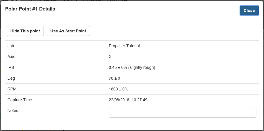Polar Point Details Dialog