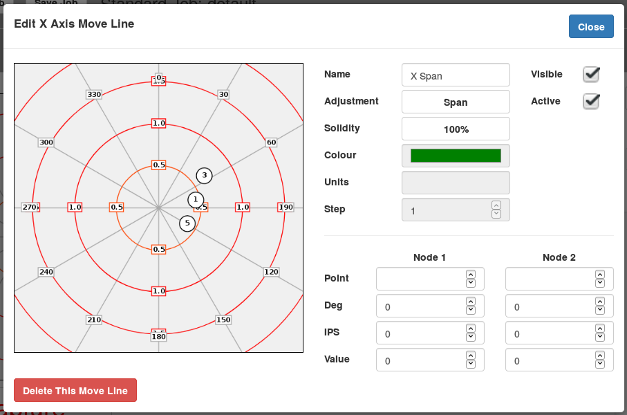 Add X Span Move Line Dialog